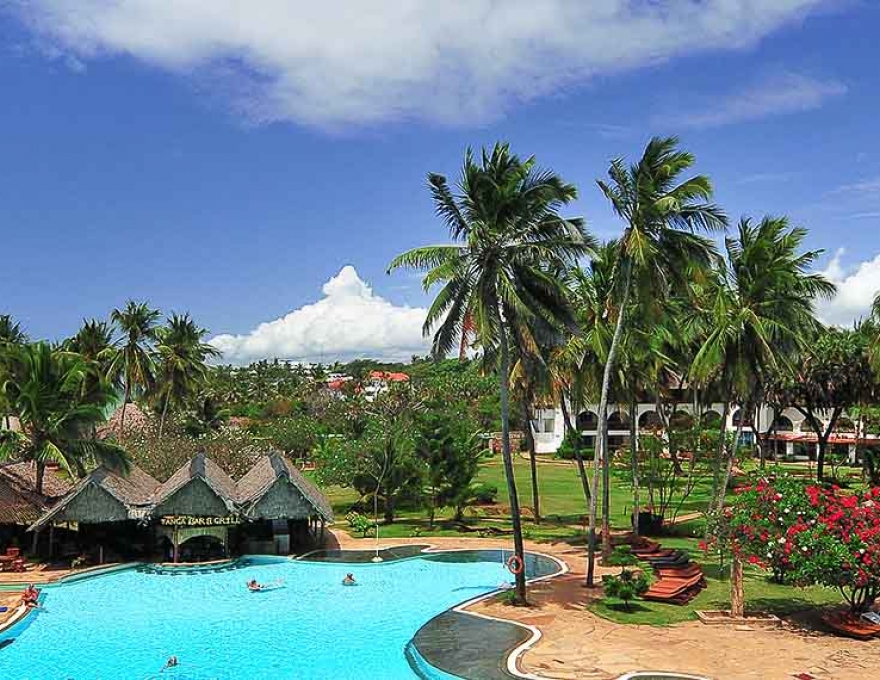 Original Spirit of Kenya route map: The Reef Hotel Mombasa