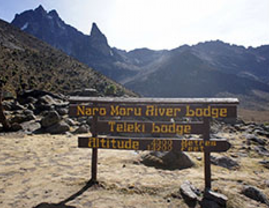 Original Spirit of Kenya route map: Naro Moru Route