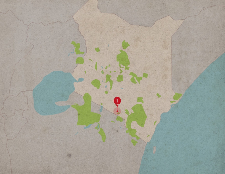 Original Spirit of Kenya route map: Wild Elephants