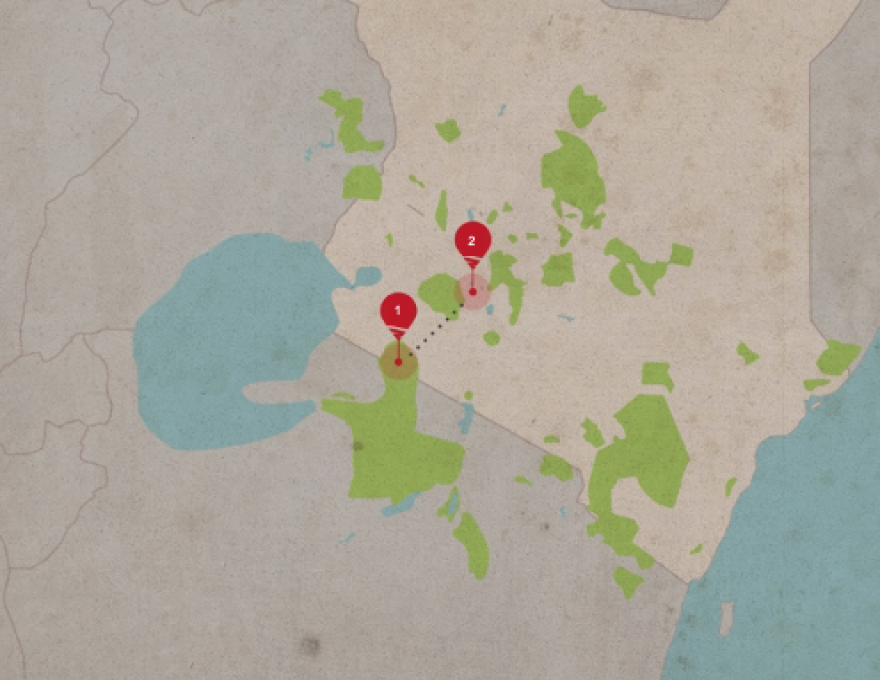 Original Spirit of Kenya route map: Taste of Kenya