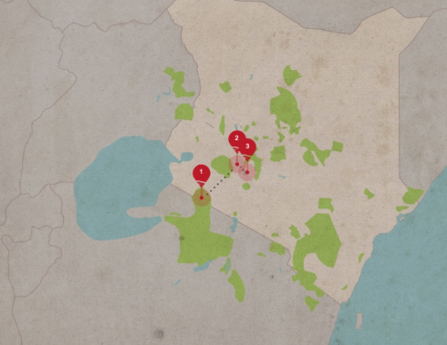 Original Spirit of Kenya route map: Awesome Kenya
